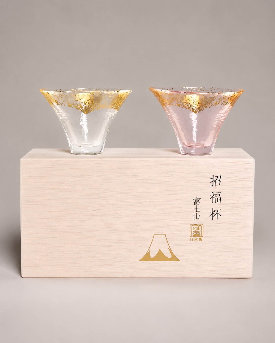 富士山招福日式清酒杯禮盒組